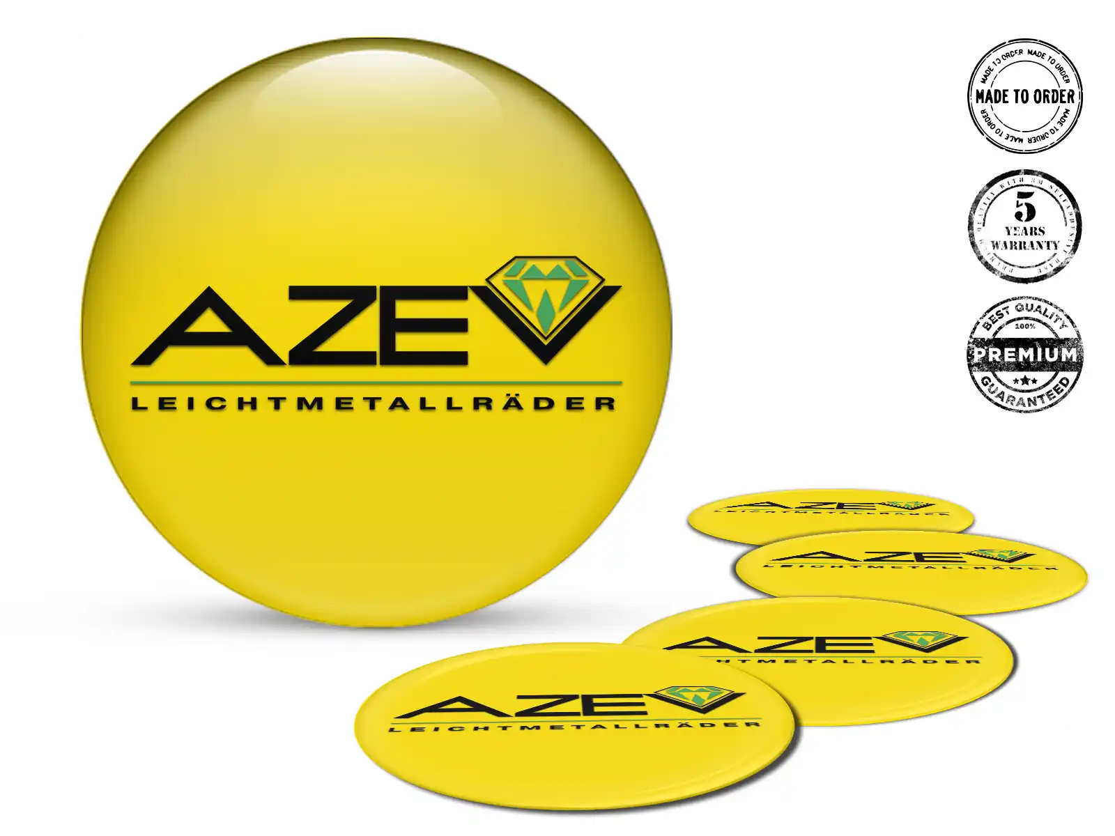 Azev Aufkleber Dome Edition Harz Emblem Labels